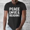 Reading I Love Books And Reading Men's V-Neck T-Shirt Reading I Love Books And Reading Men's V-Neck T-Shirt
