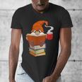 Reading Lover Book Graphic Gnome Men's V-Neck T-Shirt