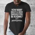 Reading Meme 6 To 7 Nights a Week Book Appreciation Men's V-Neck T-Shirt