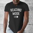 Reading Mode On Book Lover Librarian Teacher Men's V-Neck T-Shirt Reading Mode On Book Lover Librarian Teacher Men's V-Neck T-Shirt