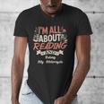 Reading And Motorcycle Life For Bikers Who Love Books Men's V-Neck T-Shirt