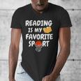 Reading Is My Tee Favorite Sport Basketball World Book Day Men's V-Neck T-Shirt