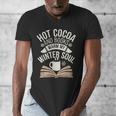 Reading All Winter Cozy Book Lover And Literary Escape Men's V-Neck T-Shirt Reading All Winter Cozy Book Lover And Literary Escape Men's V-Neck T-Shirt