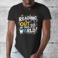 Reading Is Out Of This World Space Book Lover Kids Men's V-Neck T-Shirt