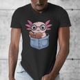 Readsalotl Axolotl Reading Book Lover Reading Pocket Axolotl Men's V-Neck T-Shirt Readsalotl Axolotl Reading Book Lover Reading Pocket Axolotl Men's V-Neck T-Shirt