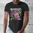 Readsolotl Cute Axolotl Book Lover Reading Women Girls Men's V-Neck T-Shirt Readsolotl Cute Axolotl Book Lover Reading Women Girls Men's V-Neck T-Shirt