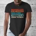 Retro Art Graphic Novels Superheroes Vintage Comic Books Men's V-Neck T-Shirt Retro Art Graphic Novels Superheroes Vintage Comic Books Men's V-Neck T-Shirt