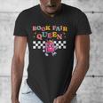 Retro Library Book Fair Queen School Reading Girls Women's Men's V-Neck T-Shirt Retro Library Book Fair Queen School Reading Girls Women's Men's V-Neck T-Shirt