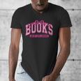 Retro Pink Coquette Bow Valentine Book Lover Varsity Men's V-Neck T-Shirt Retro Pink Coquette Bow Valentine Book Lover Varsity Men's V-Neck T-Shirt