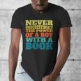 Retro Never Underestimate The Power Of a Boy With a Book Men's V-Neck T-Shirt Retro Never Underestimate The Power Of a Boy With a Book Men's V-Neck T-Shirt