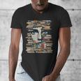 RtY Book Man Graphic Eyes Colorful Art Small Men's V-Neck T-Shirt RtY Book Man Graphic Eyes Colorful Art Small Men's V-Neck T-Shirt