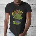Rugrats Reptar Distressed Comic Book Style Cartoon Men's V-Neck T-Shirt