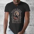 Salem Witch Book Club All Witches Welcome Spooky Halloween Men's V-Neck T-Shirt