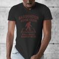 Sasquatch Book Club Bigfoot Reading Cryptid Vintage Men's V-Neck T-Shirt Sasquatch Book Club Bigfoot Reading Cryptid Vintage Men's V-Neck T-Shirt
