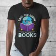 Save Earth It´s Only Planet With Books Reader Earth Day Men's V-Neck T-Shirt Save Earth It´s Only Planet With Books Reader Earth Day Men's V-Neck T-Shirt