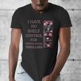 Saying Psychological Thriller Book Reader Lover Men's V-Neck T-Shirt Saying Psychological Thriller Book Reader Lover Men's V-Neck T-Shirt