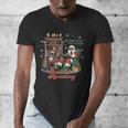 He Sees What You'Ve Been Reading Santa Christmas Bookish Men's V-Neck T-Shirt He Sees What You'Ve Been Reading Santa Christmas Bookish Men's V-Neck T-Shirt