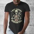 Skeleton I Buy Books Like I'm Immortal Halloween Men's V-Neck T-Shirt Skeleton I Buy Books Like I'm Immortal Halloween Men's V-Neck T-Shirt
