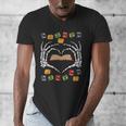 Skeleton Heart Read Reading Book Librarian Halloween Women Men's V-Neck T-Shirt