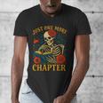 Skeleton Read Book Just One More Chapter Floral Book Lover Men's V-Neck T-Shirt Skeleton Read Book Just One More Chapter Floral Book Lover Men's V-Neck T-Shirt