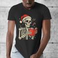 Skeleton Reading Book Christmas Teacher Librarian Book Lover Men's V-Neck T-Shirt Skeleton Reading Book Christmas Teacher Librarian Book Lover Men's V-Neck T-Shirt