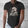Skull Books Flowers Goth Reader Grunge Dark Alt Aesthetic Men's V-Neck T-Shirt Skull Books Flowers Goth Reader Grunge Dark Alt Aesthetic Men's V-Neck T-Shirt