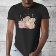 Smells Like Cowboy Romance Book Lover Men's V-Neck T-Shirt Smells Like Cowboy Romance Book Lover Men's V-Neck T-Shirt