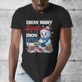 Snowman Winter Snow So Many Books Christmas Snow Little Time Men's V-Neck T-Shirt Snowman Winter Snow So Many Books Christmas Snow Little Time Men's V-Neck T-Shirt