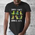 Sorry Can't Books Bye Dinosaur Librarian Bookworm Teacher Men's V-Neck T-Shirt