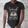 Spread Those Pages Like A Good Girl Bookworm Book Lover Men's V-Neck T-Shirt Spread Those Pages Like A Good Girl Bookworm Book Lover Men's V-Neck T-Shirt