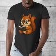 Squirrel Reading Book Lover Men's V-Neck T-Shirt Squirrel Reading Book Lover Men's V-Neck T-Shirt