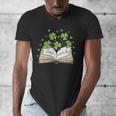 St Patricks Day Book Lover Librarian Reading Saint Pattys Men's V-Neck T-Shirt St Patricks Day Book Lover Librarian Reading Saint Pattys Men's V-Neck T-Shirt
