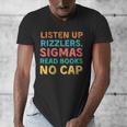 Teacher English Read Books Listen Up Rizzlers Men's V-Neck T-Shirt