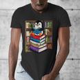 Teacher Librarian Kawaii Penguin Book Lover Penguin Men's V-Neck T-Shirt
