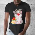 Teacher Pig Cute Farm Animal Book Lover School Student For Men Women Kids Men's V-Neck T-Shirt Teacher Pig Cute Farm Animal Book Lover School Student For Men Women Kids Men's V-Neck T-Shirt