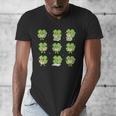 Teacher Reading Shamrock St Patrick’s Day Book Lover Kids Men's V-Neck T-Shirt