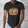 Thanksgiving Fall Books Pumpkins Vintage Library Teacher Kid Men's V-Neck T-Shirt Thanksgiving Fall Books Pumpkins Vintage Library Teacher Kid Men's V-Neck T-Shirt