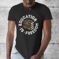 History Education Is Freedom Books Teach Black History Men's V-Neck T-Shirt