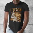 History Month I Teach Melanin Book Black Teacher Men's V-Neck T-Shirt History Month I Teach Melanin Book Black Teacher Men's V-Neck T-Shirt