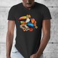 Toucan Reading Book Men's V-Neck T-Shirt