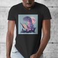 Trex Reading Book Dinosaur Men's V-Neck T-Shirt Trex Reading Book Dinosaur Men's V-Neck T-Shirt