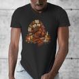 Turkey Reading Books Fall Season Thanksgiving Teacher Book Men's V-Neck T-Shirt Turkey Reading Books Fall Season Thanksgiving Teacher Book Men's V-Neck T-Shirt