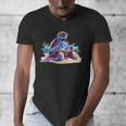 Turtle Wearing Sunglasses Reading A Book On The Beach Summer Men's V-Neck T-Shirt