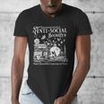 Unapologetically Anti Social Book Club Introvert Reader Men's V-Neck T-Shirt