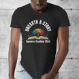 Unearth a Story 2026 Summer Reading Program Tree Book Men's V-Neck T-Shirt Unearth a Story 2026 Summer Reading Program Tree Book Men's V-Neck T-Shirt