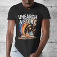 Unearth A Story Rainbow Treasure Book Men's V-Neck T-Shirt Unearth A Story Rainbow Treasure Book Men's V-Neck T-Shirt