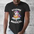 Unicorn Teacher Reading Is Magical Book Men's V-Neck T-Shirt