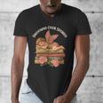 Valentine's Swooning Over Stories Cupid And Book Lover Tee Men's V-Neck T-Shirt