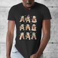 Vampire Reading Books Halloween Cute Teens Kids Men's V-Neck T-Shirt