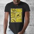 Varsity-Gold Yellow Comic Book University Varsity-Gold Men's V-Neck T-Shirt